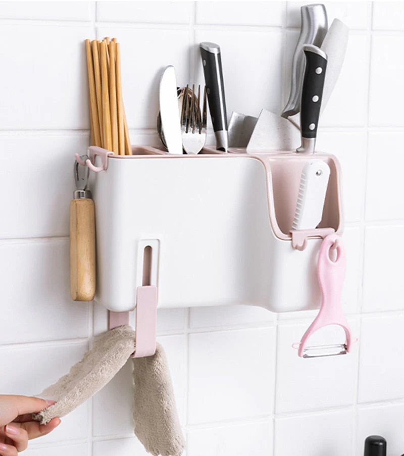 Wall-Mounted Kitchen Cutlery Drainer Rack - Image 2