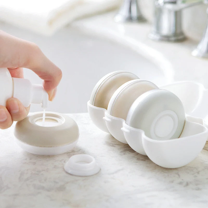 4Pcs Travel Soap Dispenser Organizer Set - Image 3
