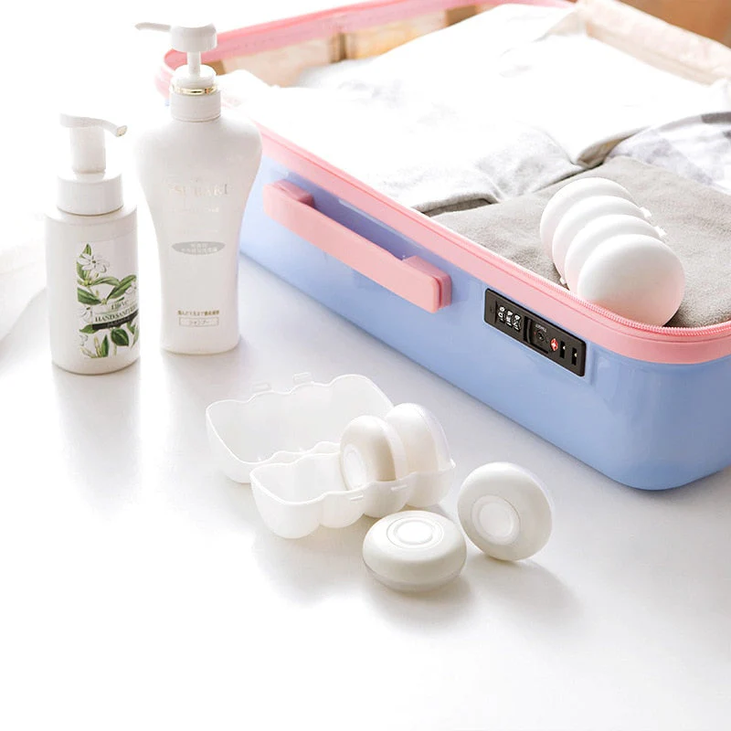 4Pcs Travel Soap Dispenser Organizer Set - Image 2