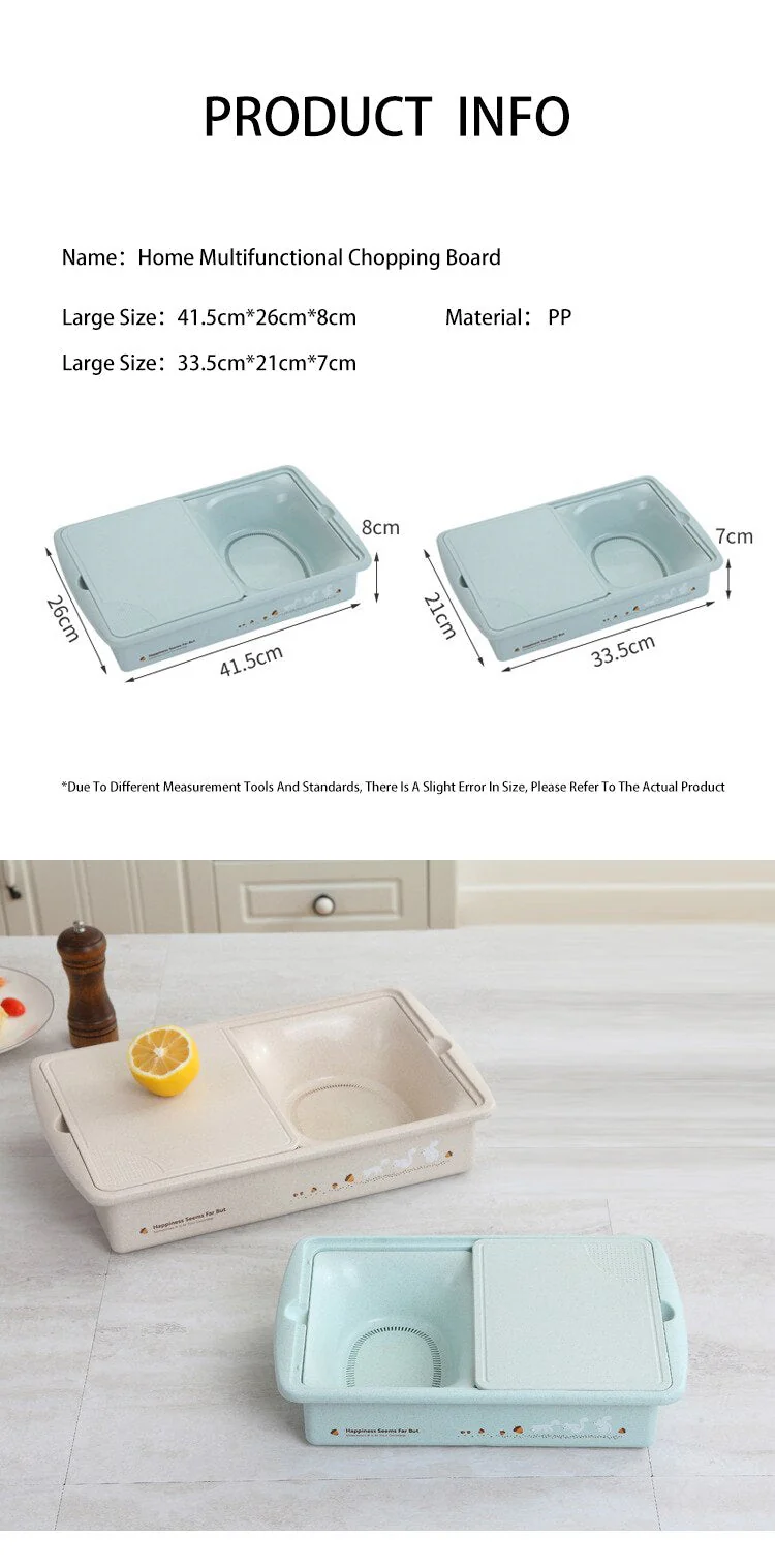 Multifunctional Storage Basket Cutting Board - Image 3