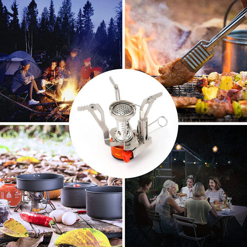 Mini Foldable Outdoor Camping Gas Stove - Image 2