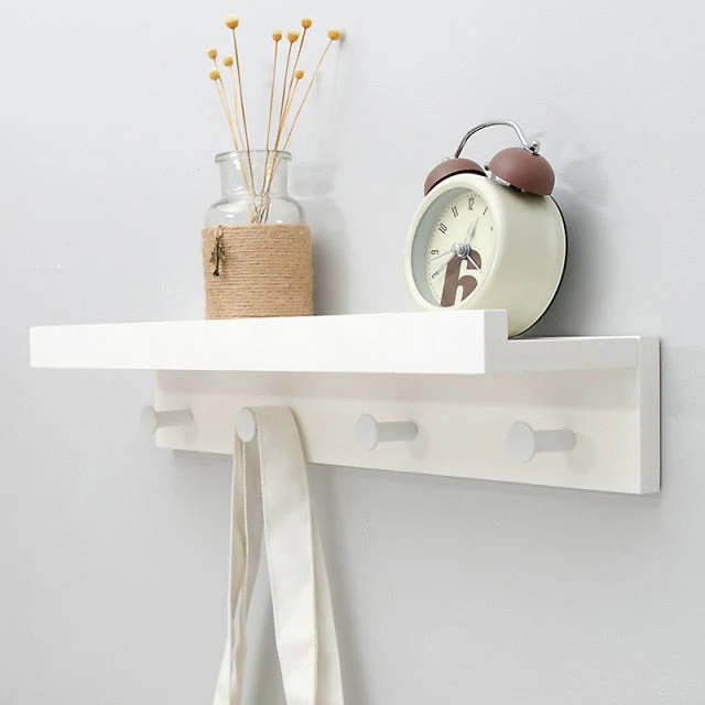 Wall Mounted Wooden Simple Shelf Rack - Image 3