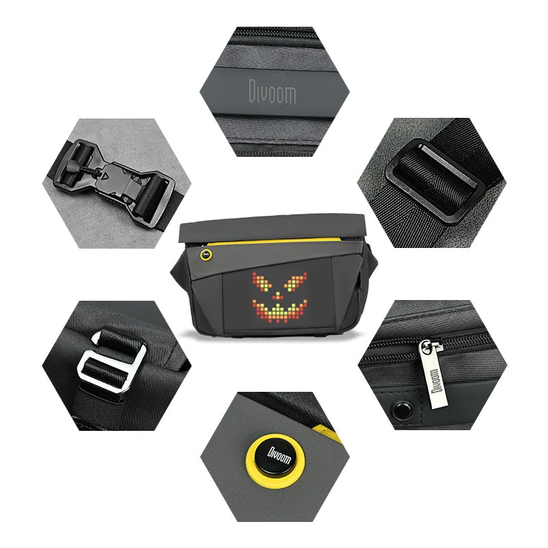 Pixel Art Customizable Waterproof Messenger Bag - Image 3