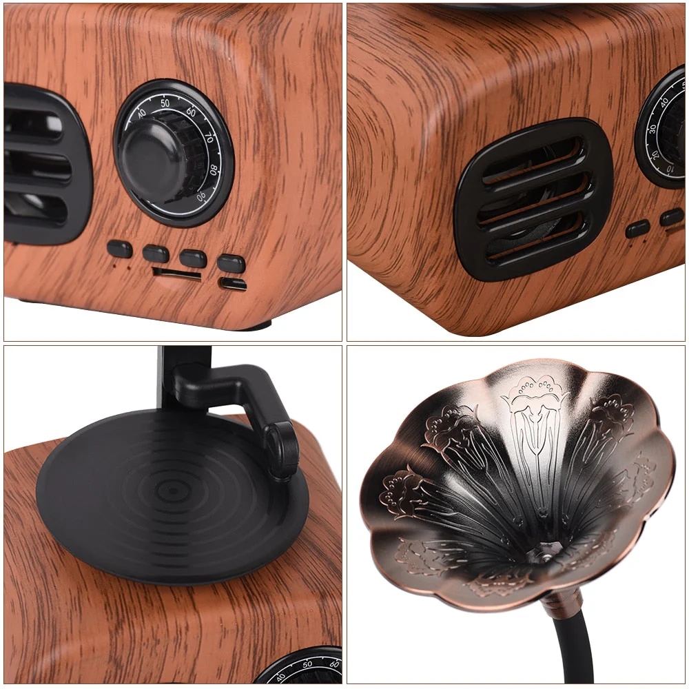 Retro Phonograph Bluetooth Radio Speaker - Image 3