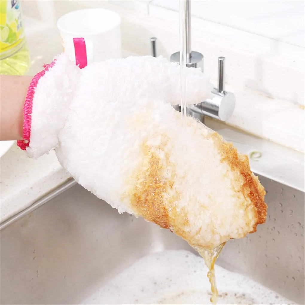 Reusable Waterproof Fiber Dishwashing Gloves - Image 3