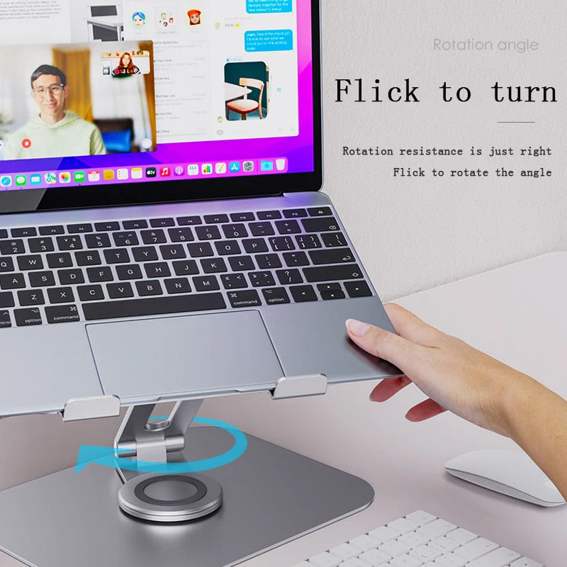 360 Rotating Ergonomic Laptop Holder Riser - Image 2