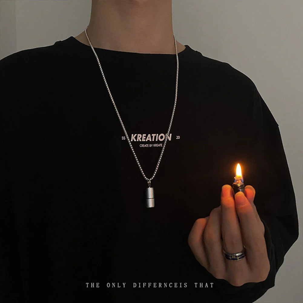 Titanium Mini Lighter Necklace - Image 3