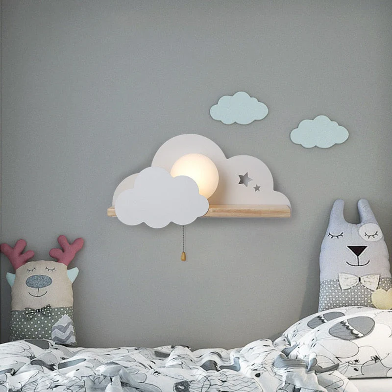 Nordic Kids Cloud Sky LED Wall Lamp - Image 1