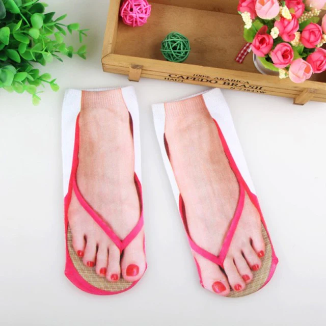 3D Printed Funny Flip Flops Socks - Image 2