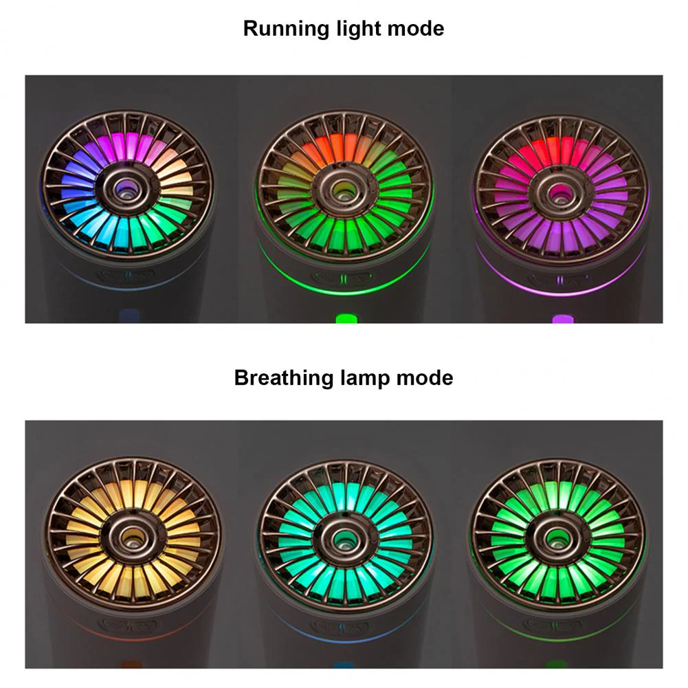 Colorful Ambient Light Mini Car Humidifier - Image 3