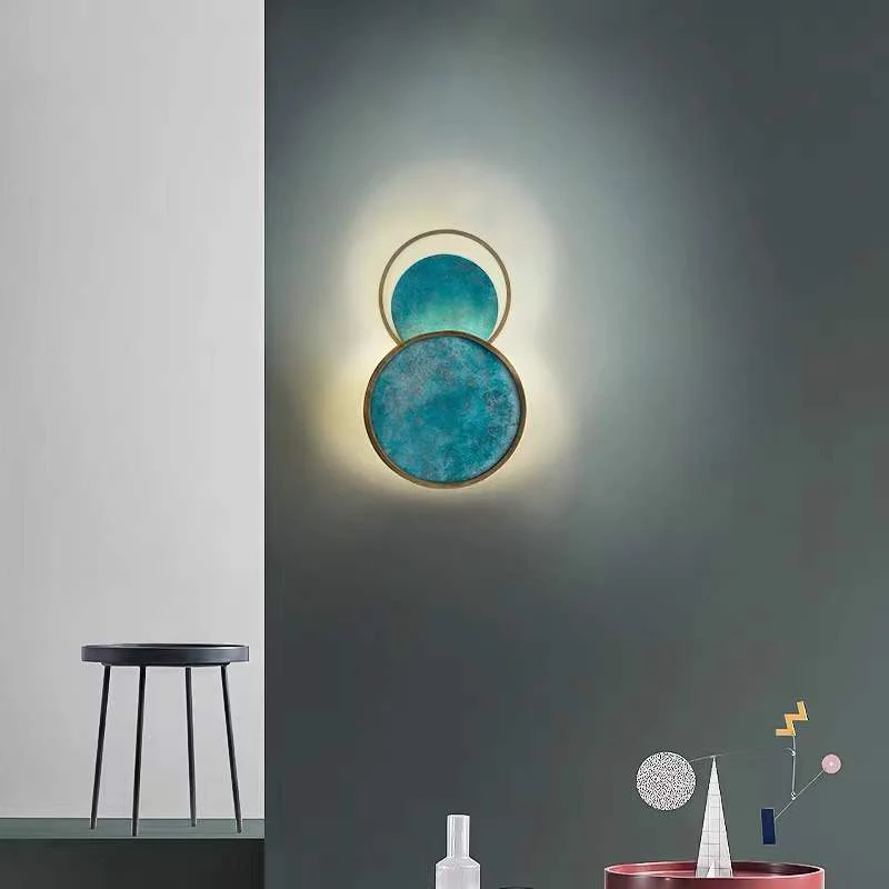 Post Modern Turquoise Elegant Wall Lamp - Image 1