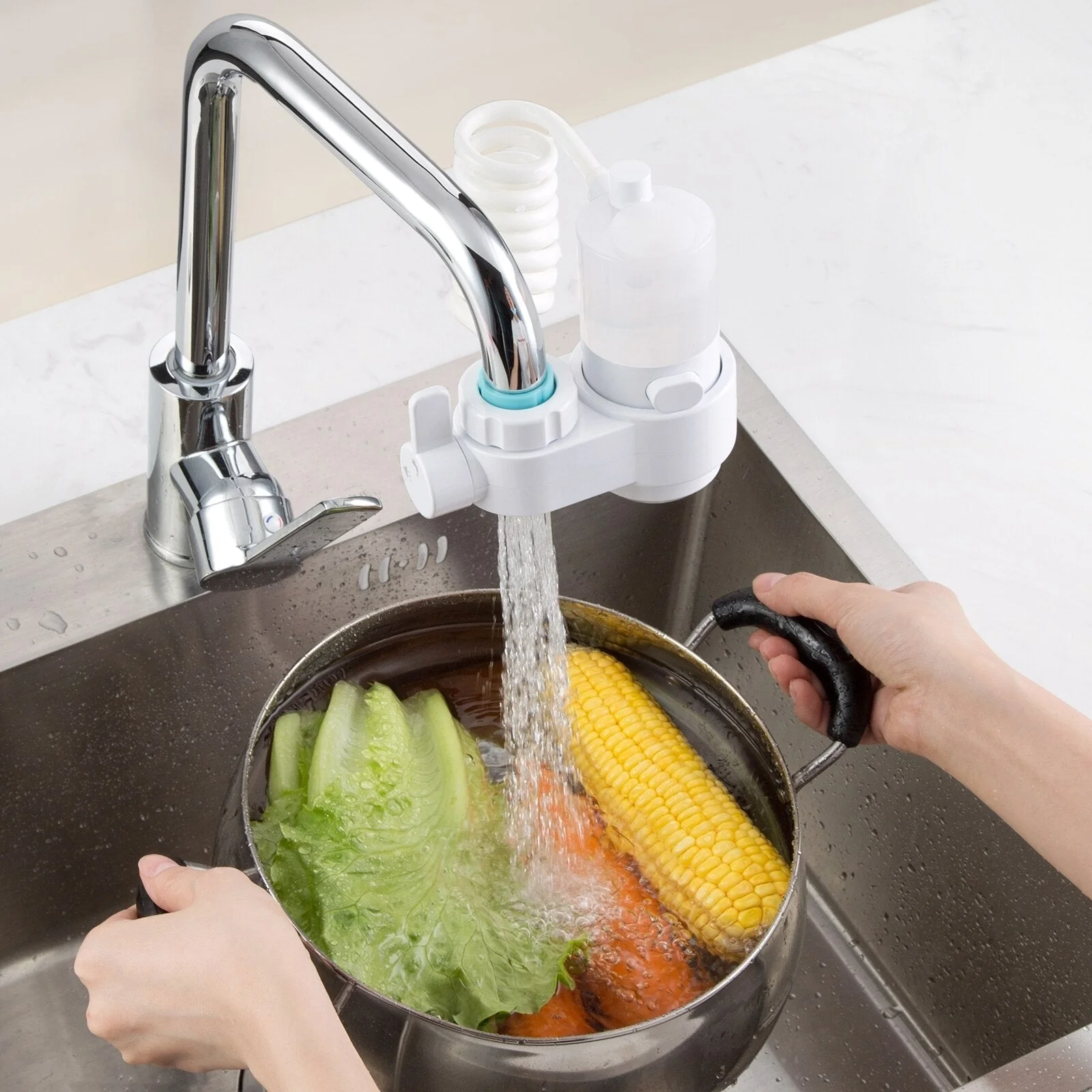Automatic Telescopic Water Booster Faucet Extender - Image 2