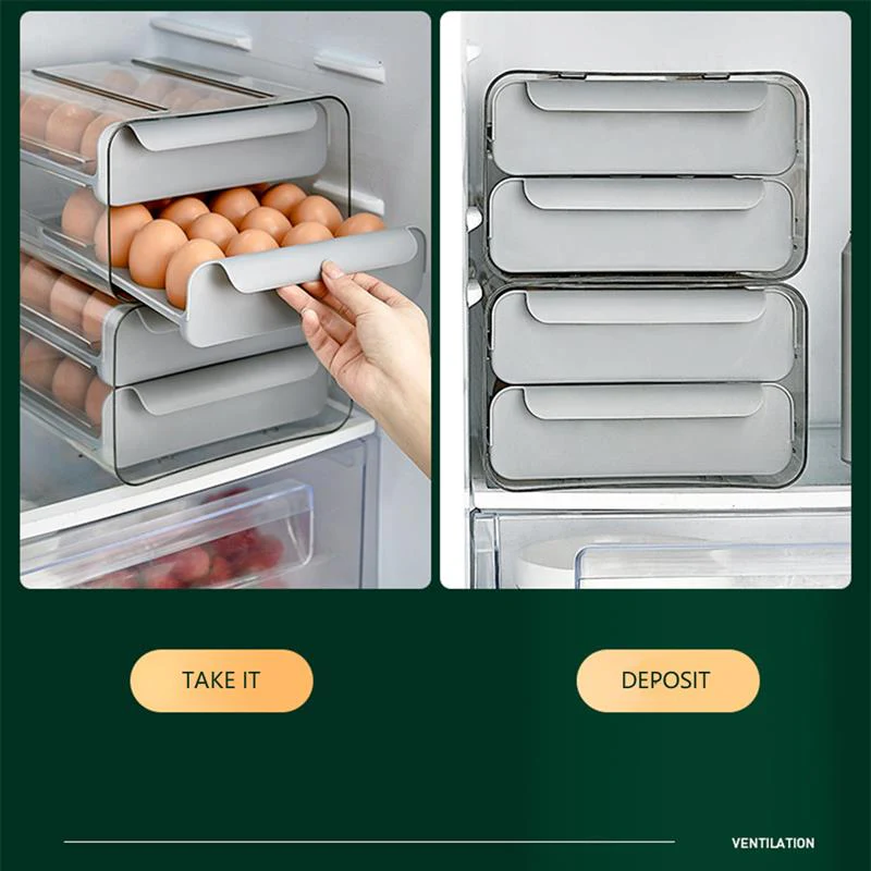 Smart Large Capacity Stackable Egg Storage Box - Image 3