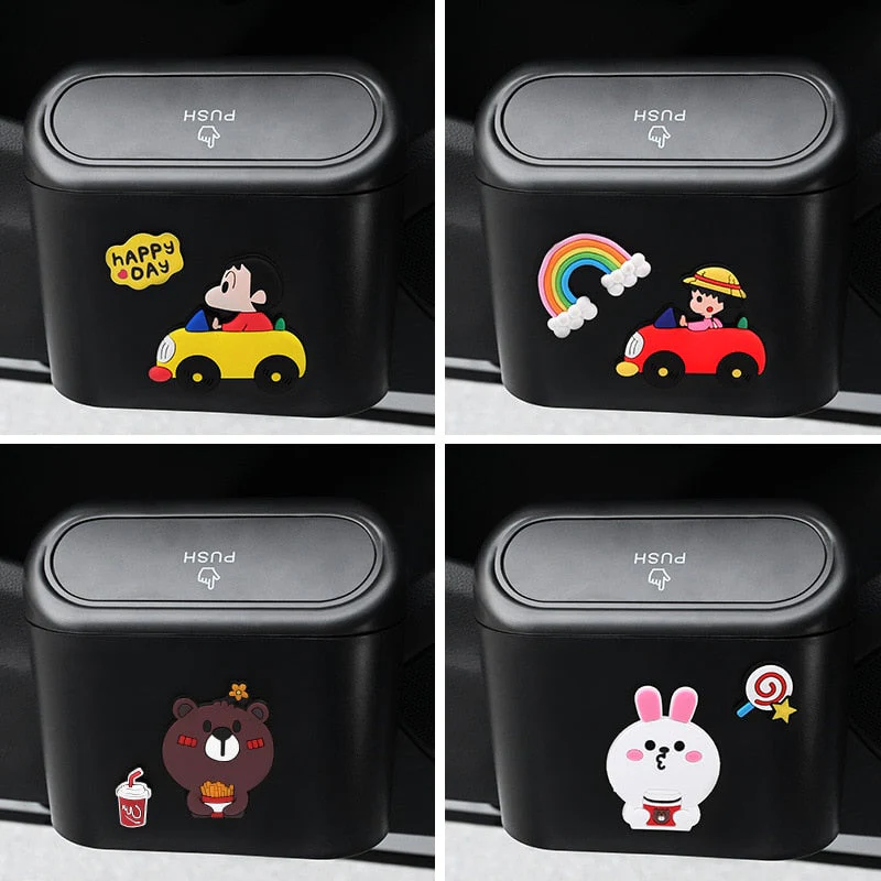Cute Cartoon Car Door Trash Can - Image 2