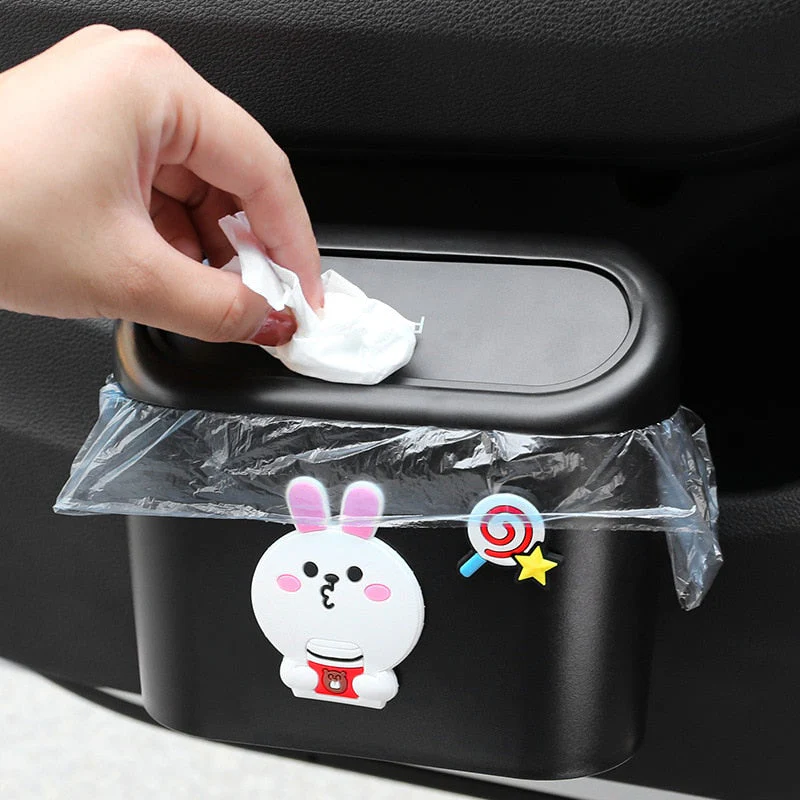Cute Cartoon Car Door Trash Can - Image 1