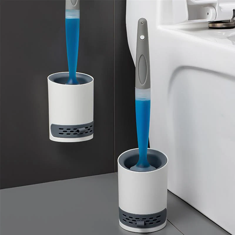 Soft Silicone Soap Sprayer Toilet Cleaning Brush - Image 2