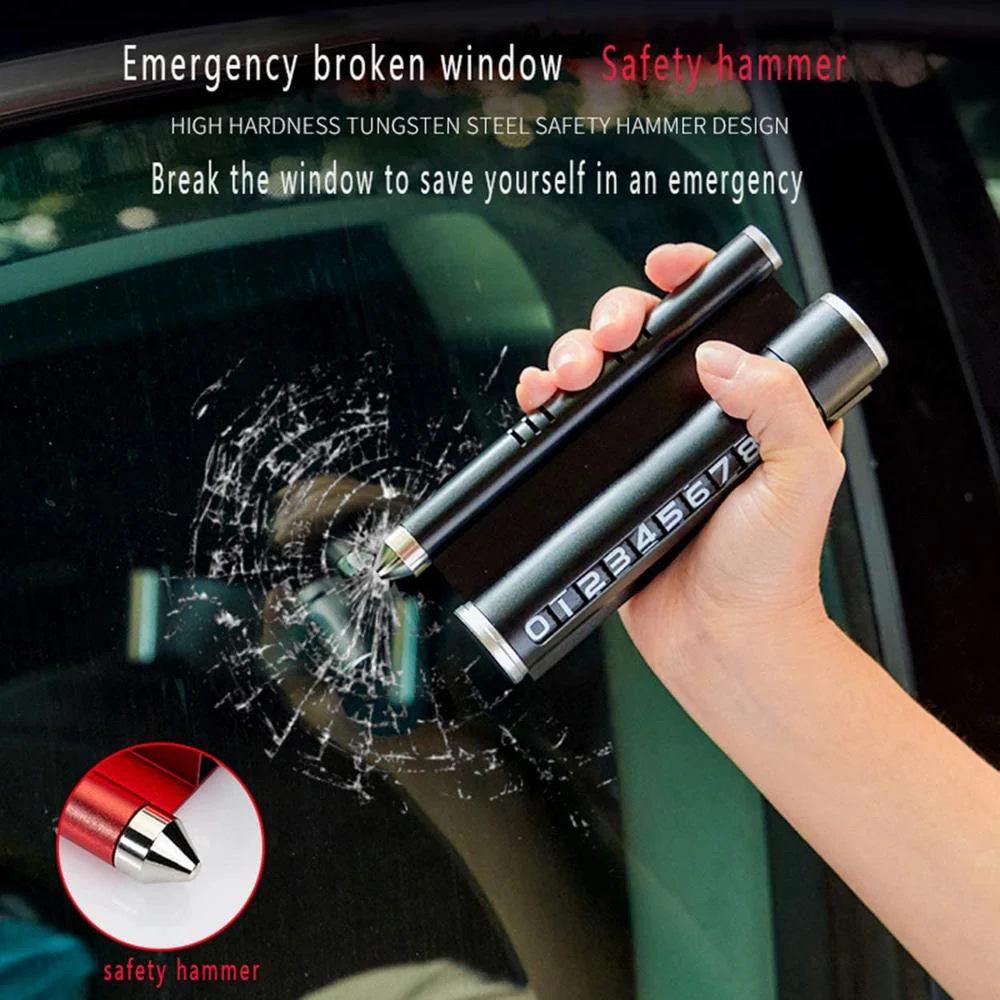 4in1 Safety Hammer Car Aromatherapy Phone Holder - Image 2