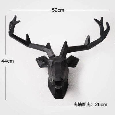 Nordic Style Resin Animal Heads Home Wall Decor - Image 3
