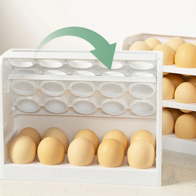 Multi-Layer Practical Egg Fridge Organizer Box - Image 3
