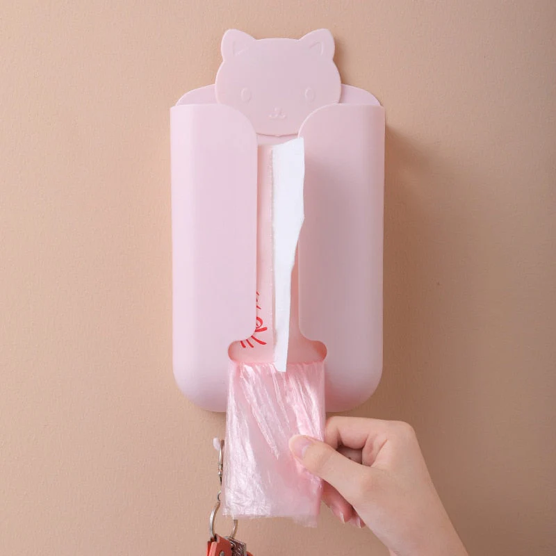 Wall-Mounted Rotating Hook Tissue Storage Dispenser - Image 2