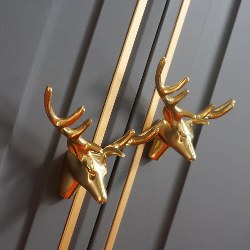 American Style Retro Deer Door Handle