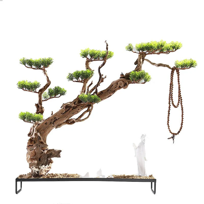 Chinese Zen Root Carving Landscape Home Decor - Image 2