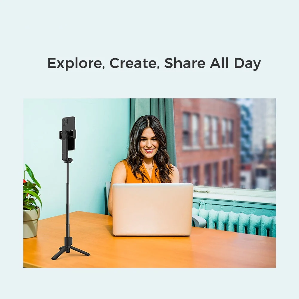 Foldable Gimbal Stabilizer Phone Selfie Stick - Image 3