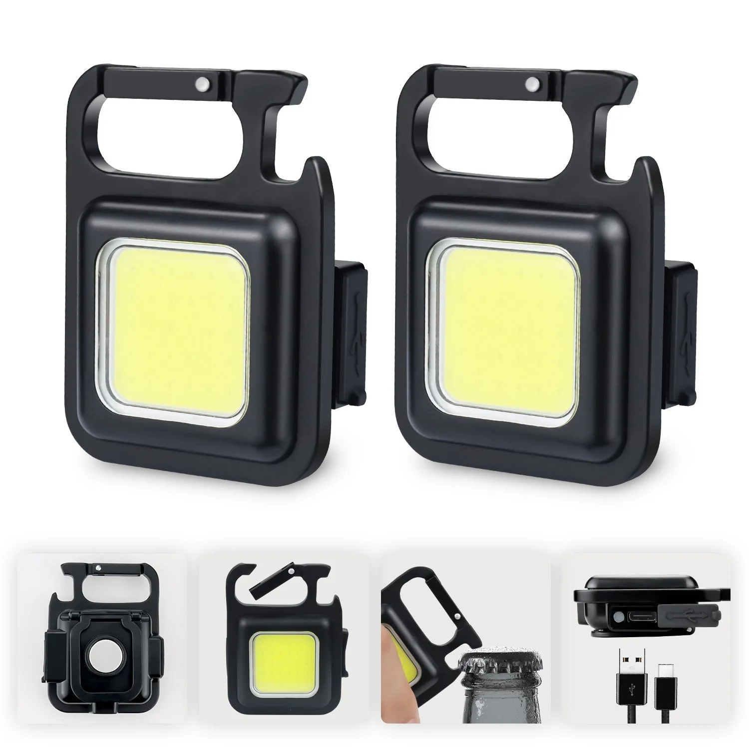 Mini Magnetic Pocket Keychain Flashlight - Image 1