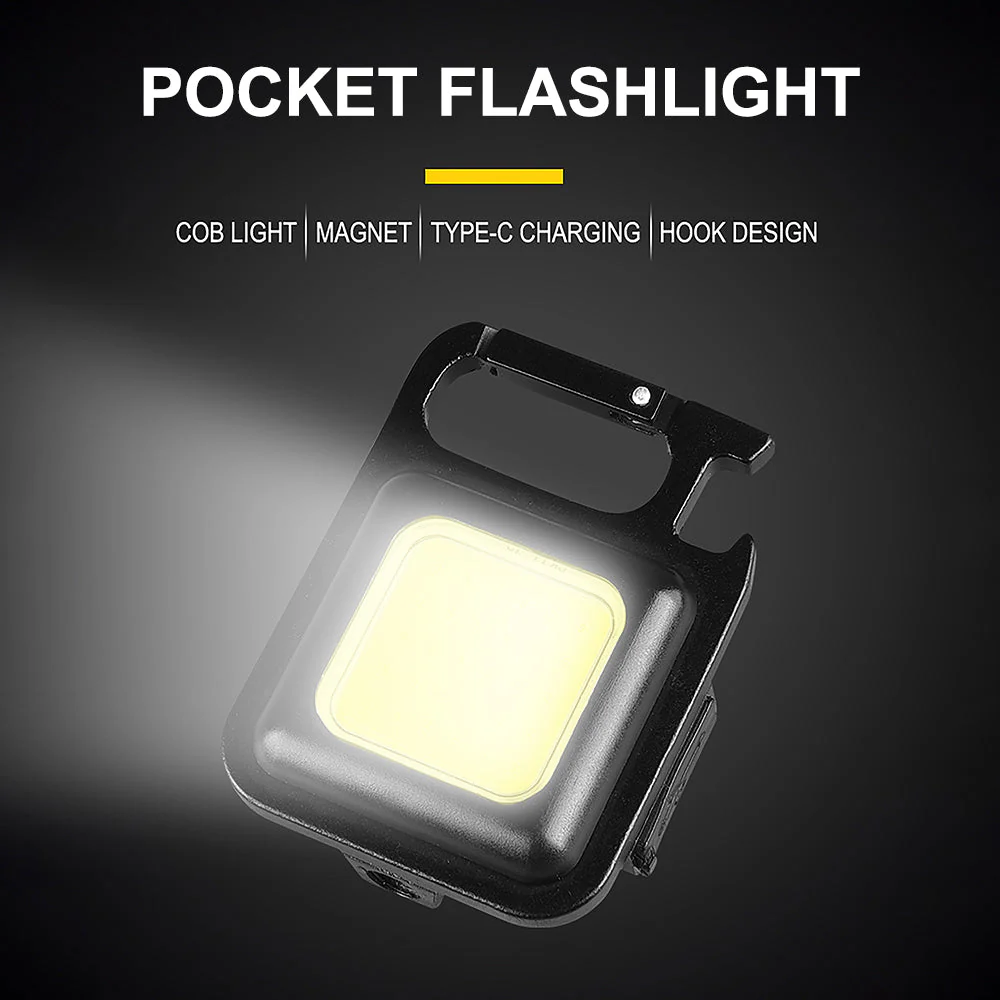 Mini Magnetic Pocket Keychain Flashlight - Image 2