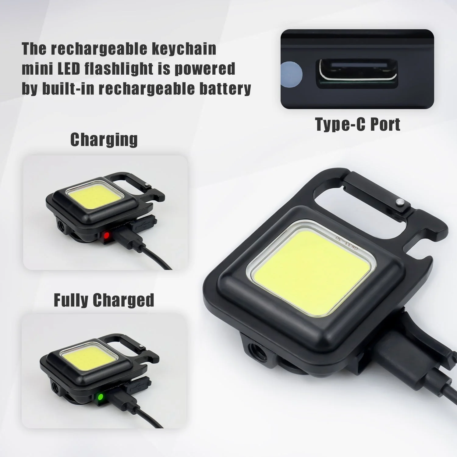 Mini Magnetic Pocket Keychain Flashlight - Image 3