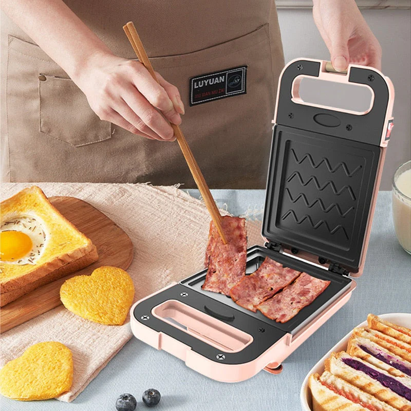 Electric Sandwich Toaster Waffle Maker - Image 2