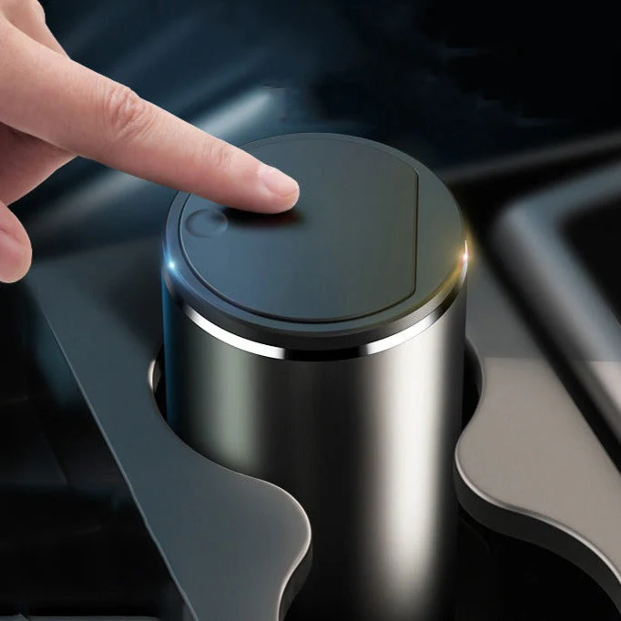 Elegant Mini Matte Car Trash Can - Image 1