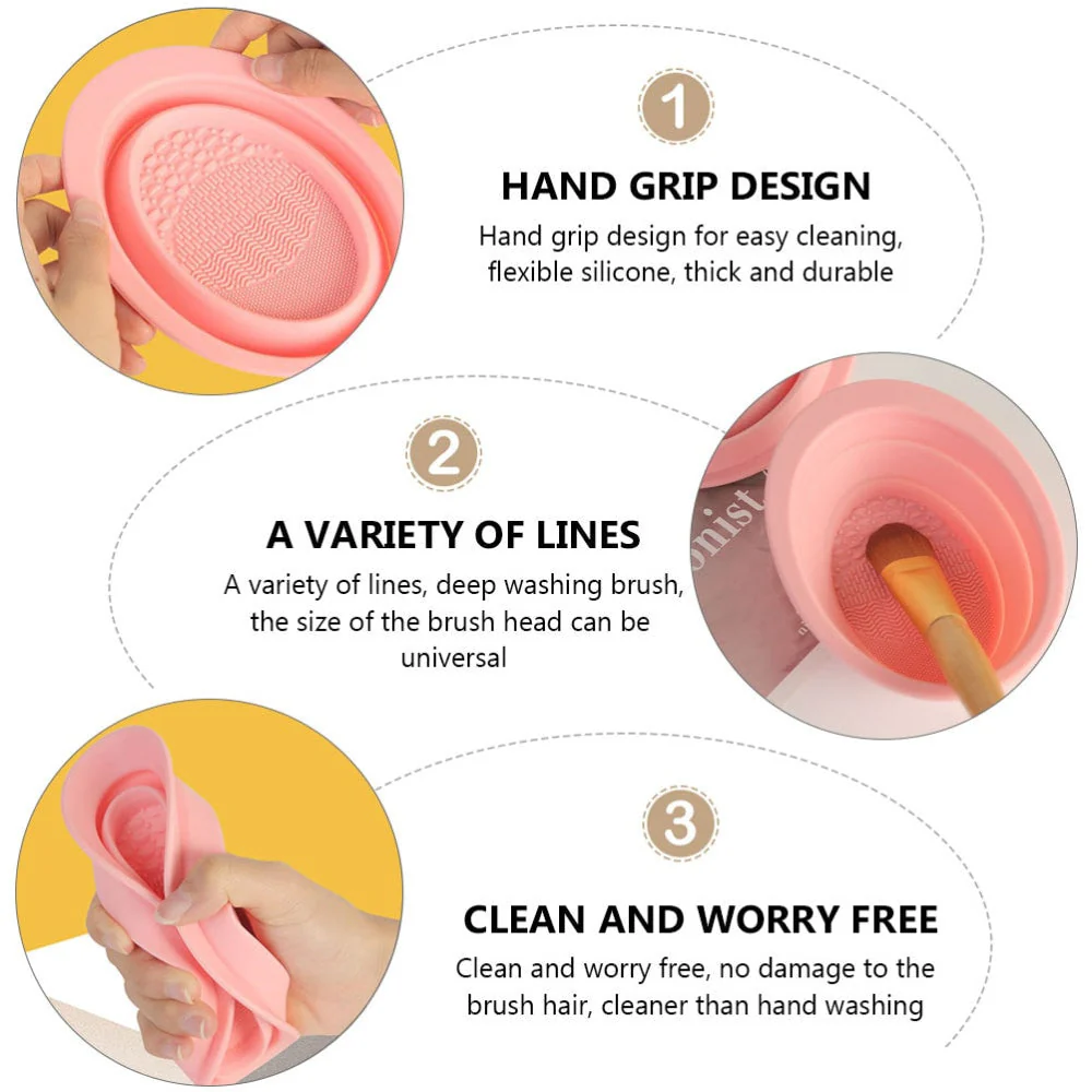 Foldable Makeup Brush Cleaning Bowl - Image 3
