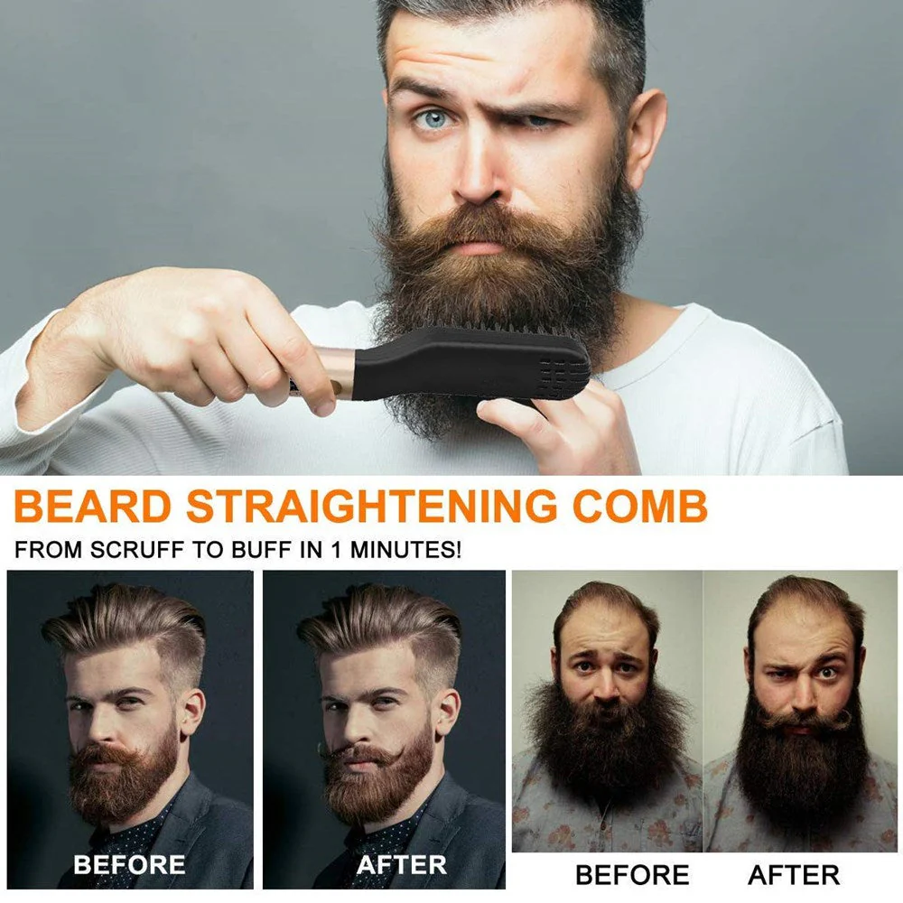 Multifunctional Electric Beard Straightener Brush - Image 2