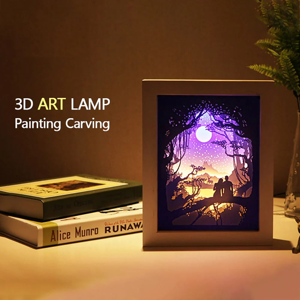 Creative 3D Paper Box LED Night Lamp - Image 2