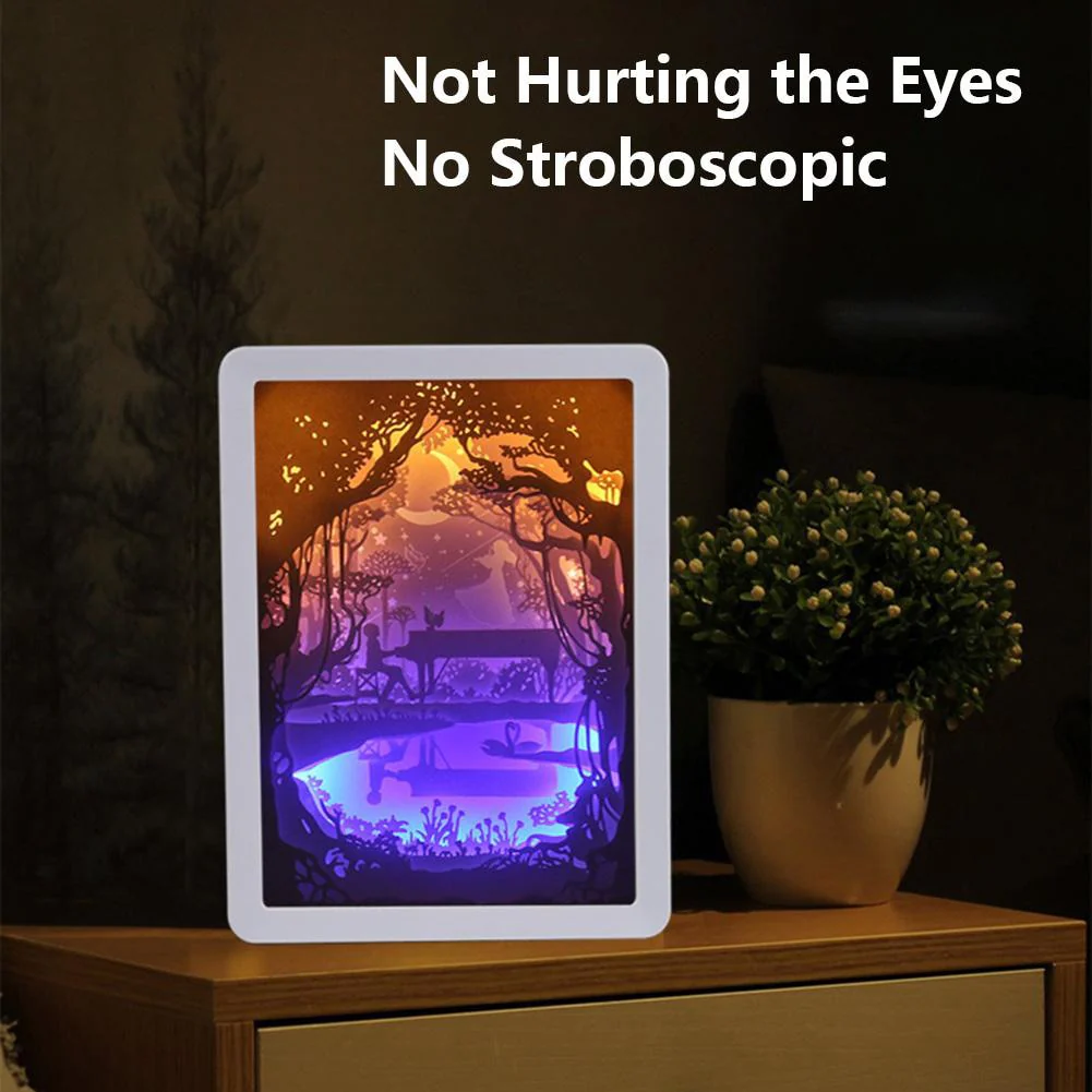Creative 3D Paper Box LED Night Lamp - Image 3