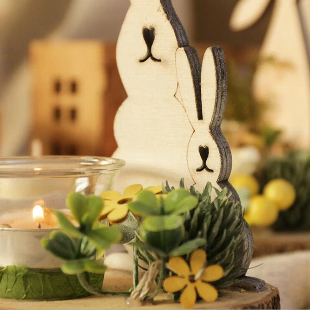 Easter Bunny Nordic Candle Holder Rabbit - Image 2