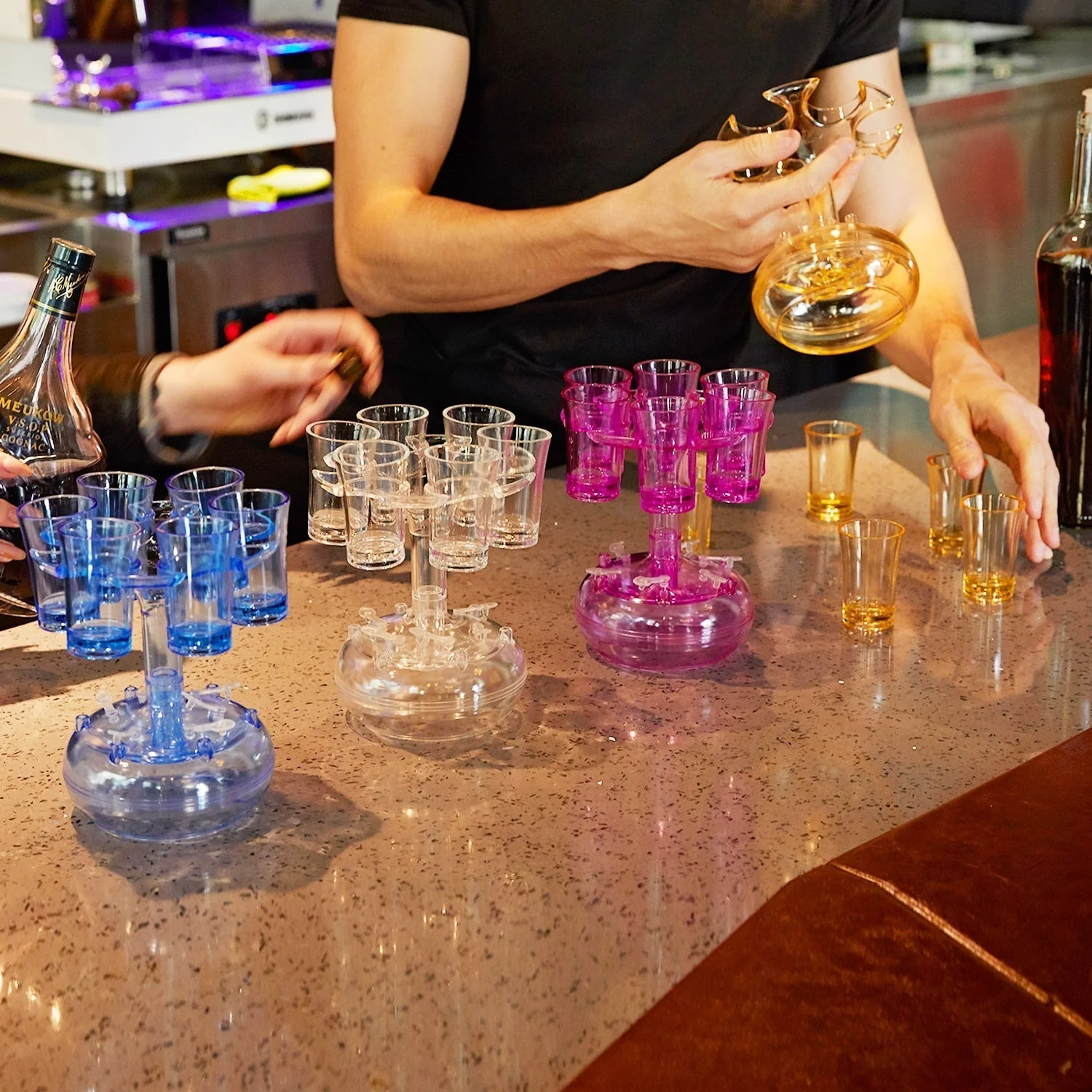 Elegant Glass Party Drink Dispenser Game Set - Image 1
