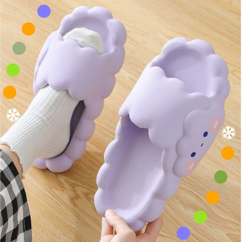 Cute Thick Foam Cloud Slippers - Image 3