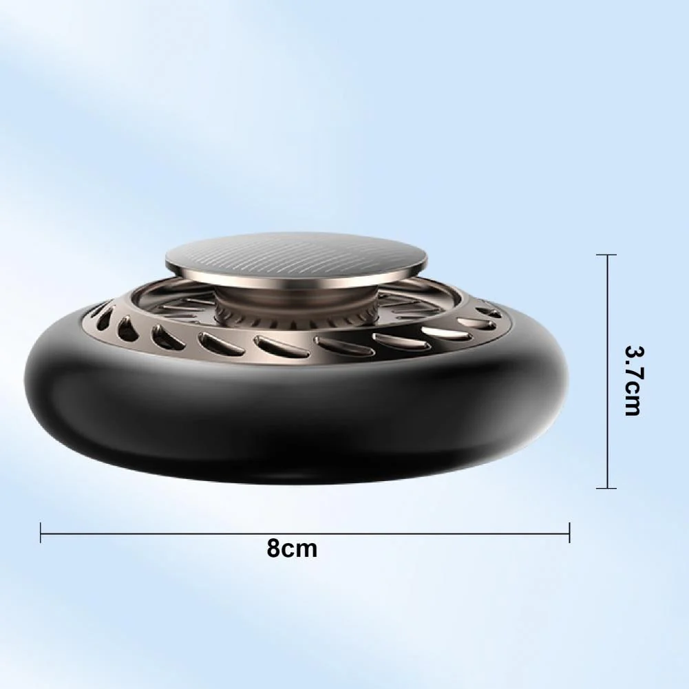 Solar Power Rotating Essential Oil Car Air Freshener - Image 3