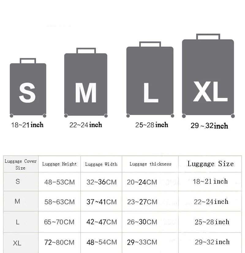 Stylish Art Elastic Travel Luggage Covers - Image 3