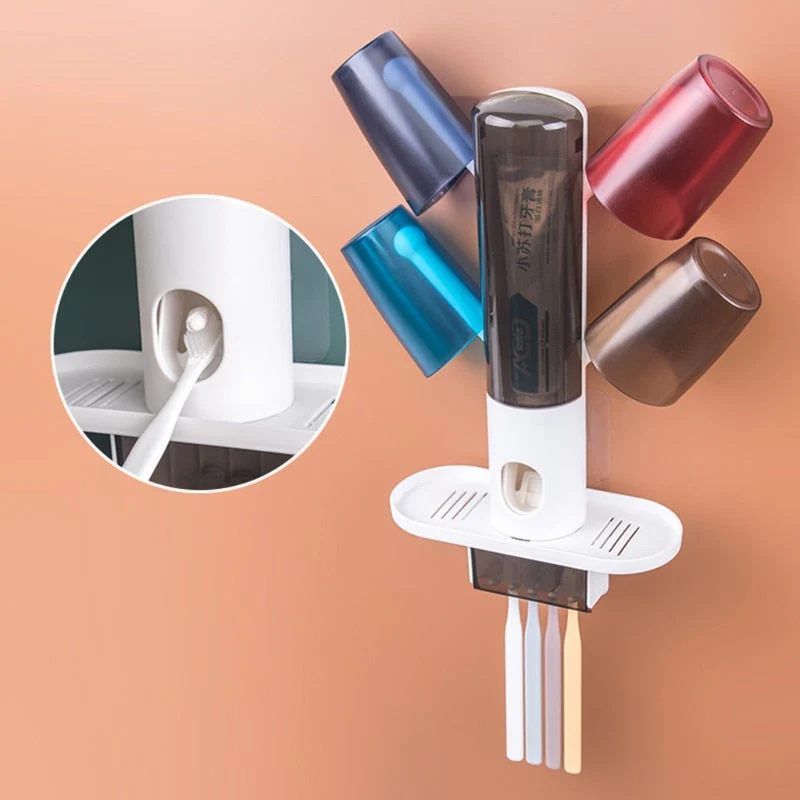 Wall-Mounted Automatic Toothpaste Dispenser Rack - Image 3