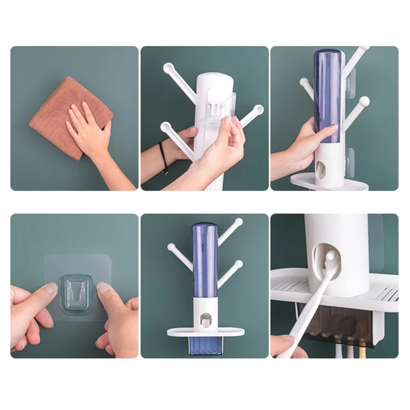 Wall-Mounted Automatic Toothpaste Dispenser Rack - Image 2