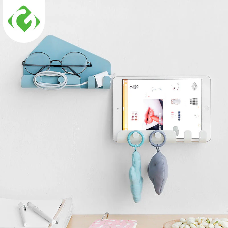 Wall-Mounted Sticky Organizer Phone Holder Rack - Image 3