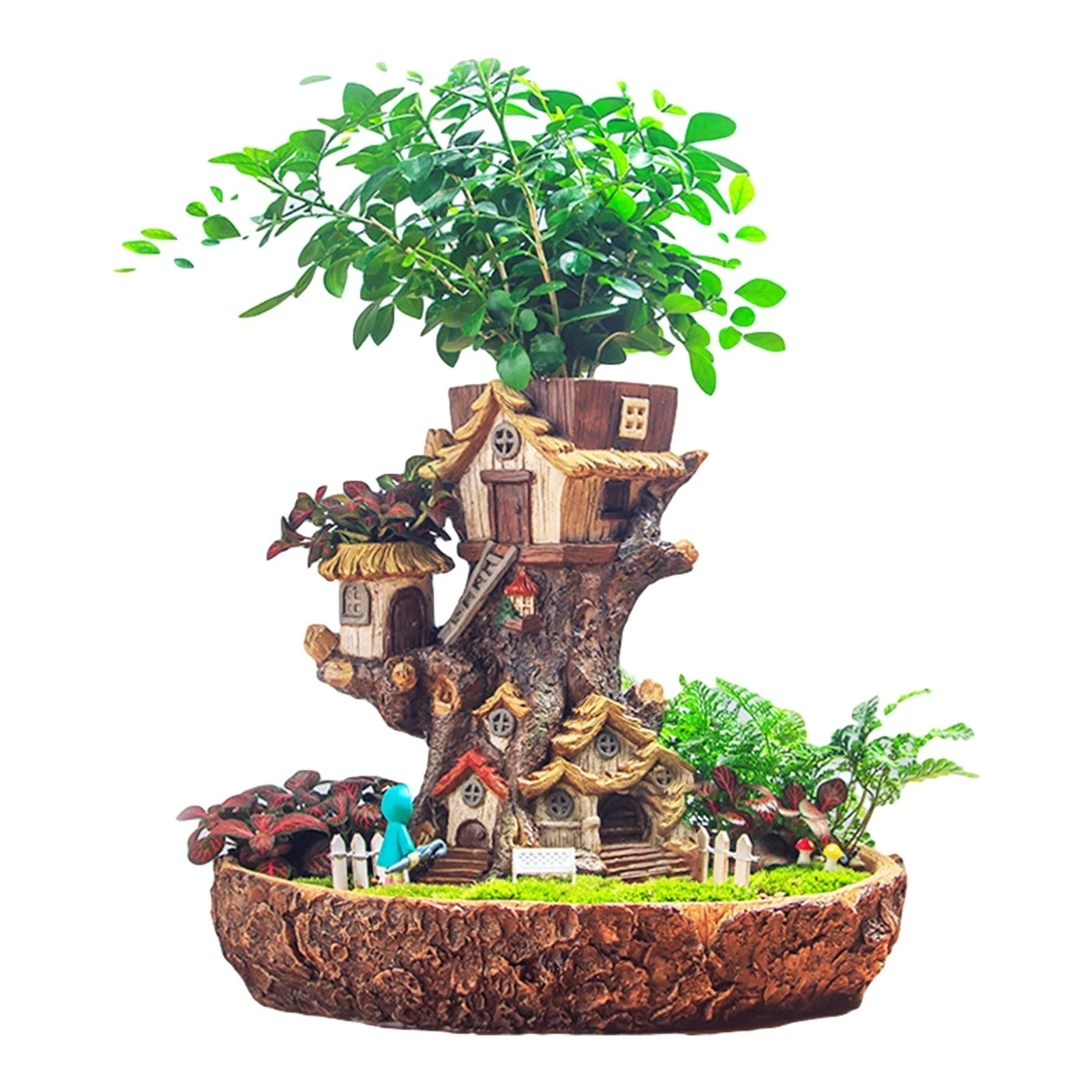 Creative Magical Landscape Tree House Flower Pot - Image 2