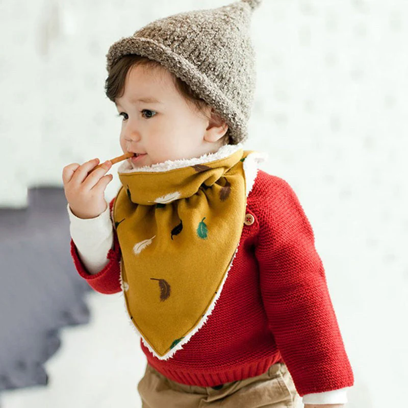 Baby Winter Warm Cute Feeding Scarf and Towel - Image 3