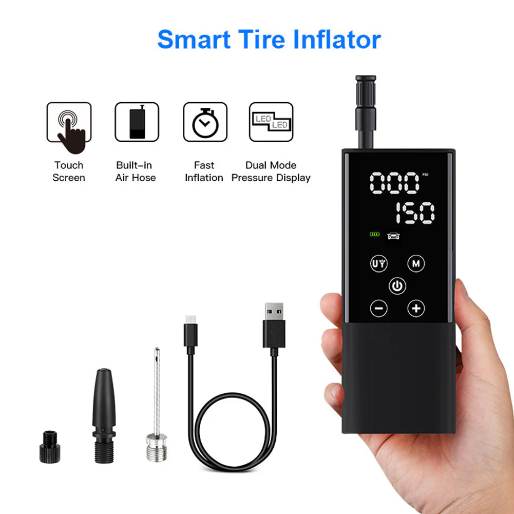 Portable Touchscreen Electric Cordless Tire Inflator - Image 2