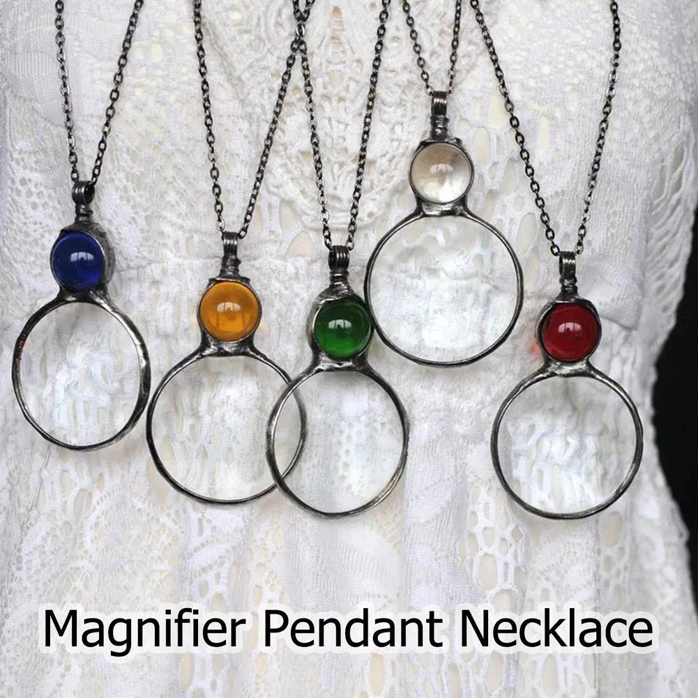 Creative Magnifying Glass Pendant Necklace - Image 3