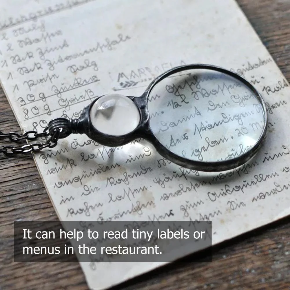 Creative Magnifying Glass Pendant Necklace - Image 2