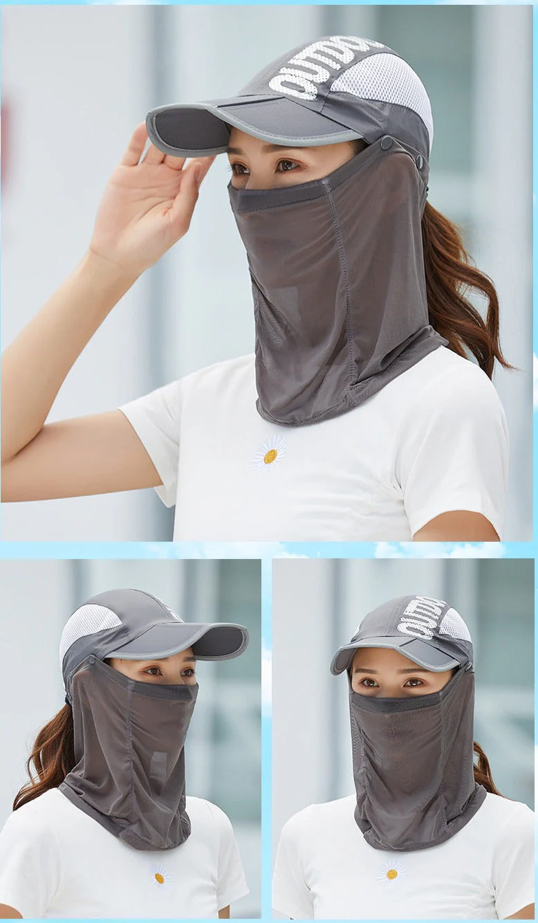 Anti-Ultraviolet Outdoor Breathable Summer Mask Hat - Image 2